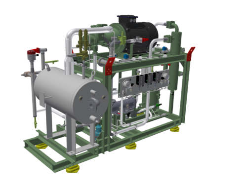 Ammonia cold water chiller for the Prague cemetery